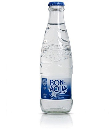 Вода Бонаква газированная, стеклянная бутылка, 0,33. Цена за упаковку 12 бут.