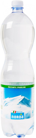 Вода "Норда" с газом, Пластик, 1,5. Цена за упаковку 6 бут. (115 руб за бутылку)