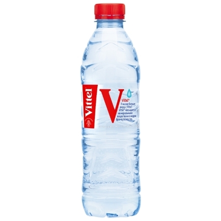 Вода Виттель (Vittel), негазированная, пластик, 500 мл. Цена за упаковку 24 бут.