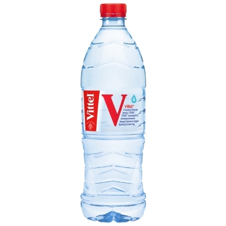 Вода Виттель (Vittel), негазированная, пластик, 1,0. Цена за упаковку 6 бут.